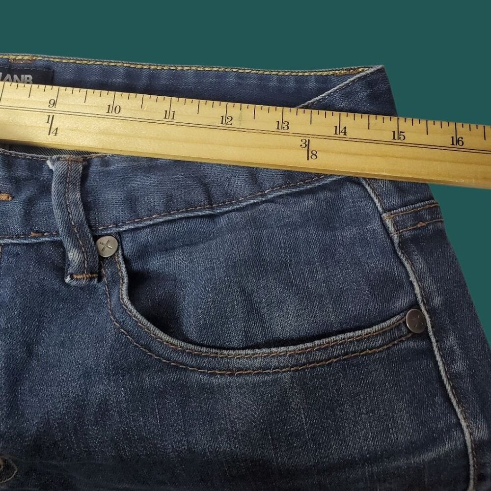 Plan B Premium Quality Mens Straight-Leg Blue Denim Jeans Size 30 - Picture 11 of 16